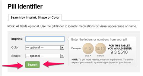 pill identifier pill identification wizard